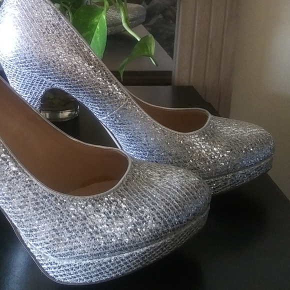 Platform 5 in heel - Silver Chrystal Stilettos - Picture 10 of 10